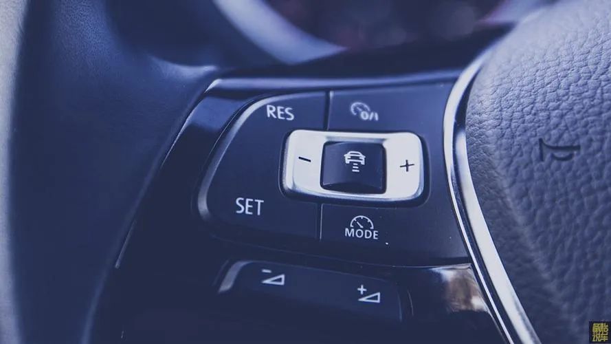 Driver looking distracted while using cruise control