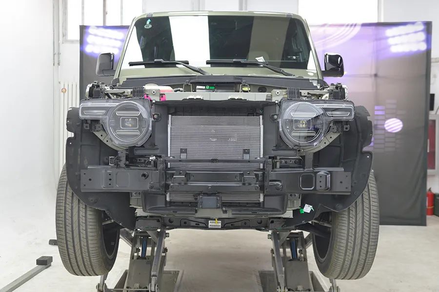 ADAS radar integration in Chery iCAR V23 bumper